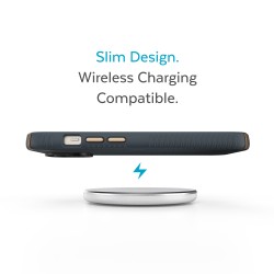 Kалъф Speck iPhone 14 Presidio2 Grip, Charcoal/CoolBronzeWhite