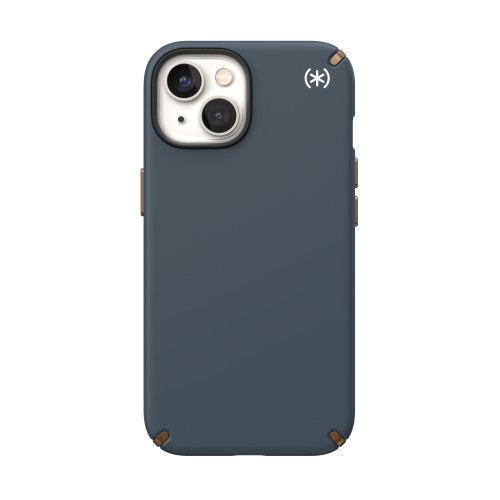 Калъф Speck iPhone 14 Presidio2 Pro MagSafe, CharcoalCool/BronzeWhite