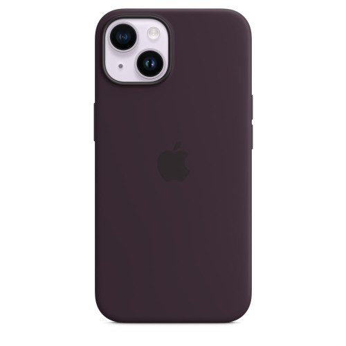 Силиконов калъф Apple iPhone 14 Silicone Case with MagSafe, Elderberry