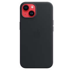 Кожен калъф Apple iPhone 14 Leather Case with MagSafe, Midnight