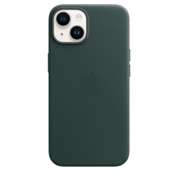 Кожен калъф Apple iPhone 14 Leather Case with MagSafe, Forest