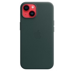 Кожен калъф Apple iPhone 14 Leather Case with MagSafe, Forest