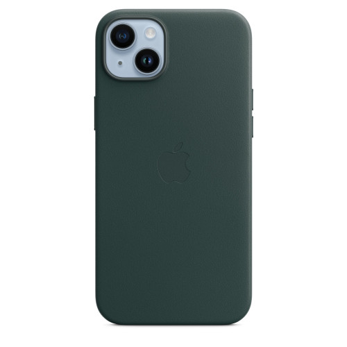 Кожен калъф Apple iPhone 14 Plus Leather Case with MagSafe, Forest Green
