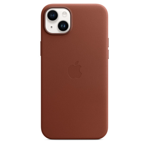 Кожен калъф Apple iPhone 14 Plus Leather Case with MagSafe, Umber