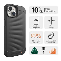 Калъф Gear4 D3O Havana Snap Apple iPhone 14, Black