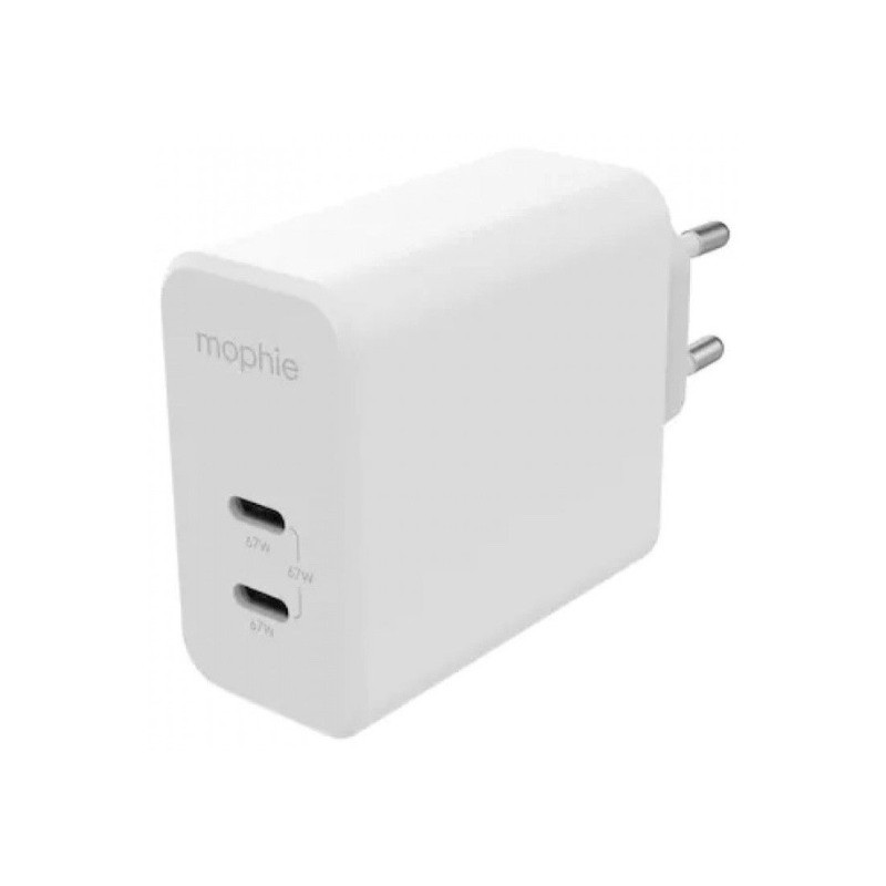 Зарядно Mophie Speedport 67W 2xUSB-C, White Зарядно Mophie Speedport 67W 2xUSB-C, White