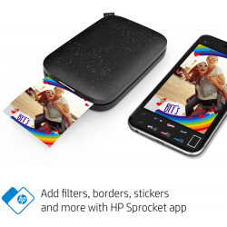 Мобилен принтер за снимки HP SPROCKET 2X3" Black