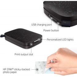 Мобилен принтер за снимки HP SPROCKET 2X3" Black