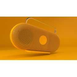 Безжична колонка Polaroid Audio P3 - Yellow/White