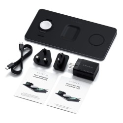 Зарядно устройствоSatechi Trio Wireless Charging Pad (Apple