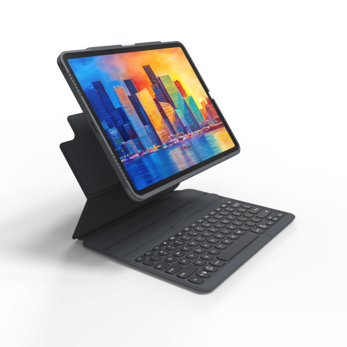Клавиатура и калъф за таблет Клавиатура ZAGG Keyboard Pro Keys Apple iPad 12.9 Pro - Charcoal