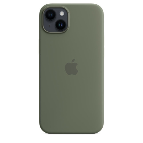 Силиконов калъф Apple iPhone 14 Plus Silicone Case with MagSafe, Olive
