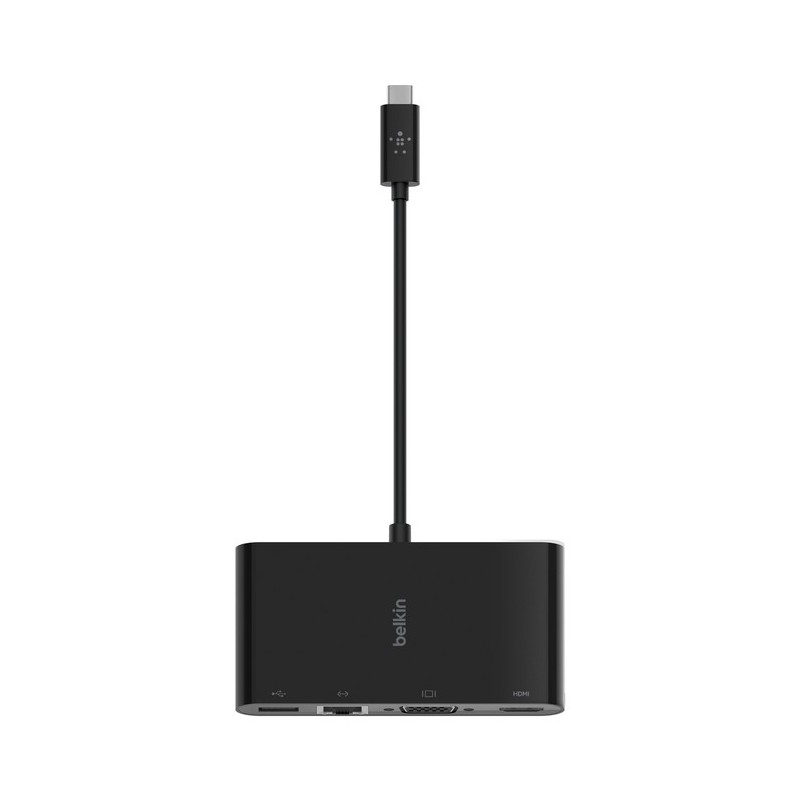 Хъб Belkin USB-C Multimedia Adapter - Black Хъб Belkin USB-C Multimedia Adapter - Black