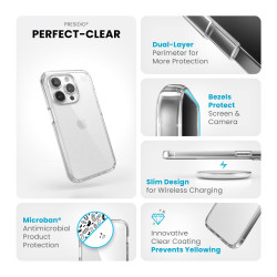 Калъф Speck iPhone 15 Pro Presidio Perfect Clear - Clear