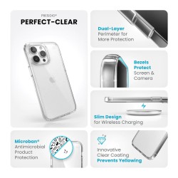 Калъф Speck iPhone 15 Pro Max Presidio Perfect Clear - Clear