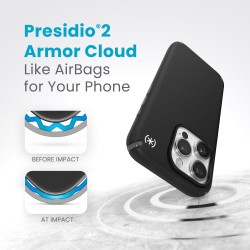Калъф Speck iPhone 15 Pro Presidio2 Pro, Black/Slate Grey