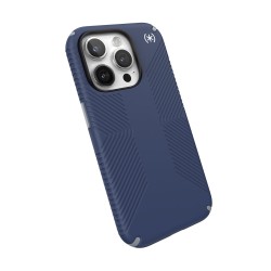 Калъф Speck iPhone 15 Pro Presidio2 Grip, Coastal Blue/Dust Grey