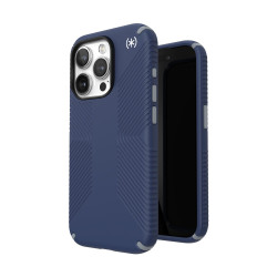 Калъф Speck iPhone 15 Pro Presidio2 Grip, Coastal Blue/Dust Grey