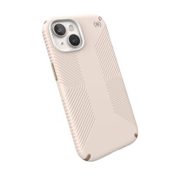 Калъф Speck iPhone 15 Presidio2 Grip, Bleached Bone/Heirloom