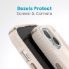 Калъф Speck iPhone 15 Presidio2 Grip, Bleached Bone/Heirloom