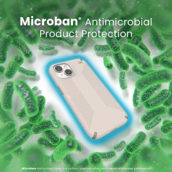 Калъф Speck iPhone 15 Presidio2 Grip, Bleached Bone/Heirloom