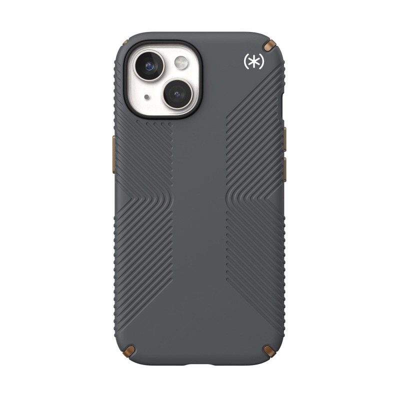 Калъф Speck iPhone 15 Presidio2 Grip, Charcoal Grey/Cool Bronze Калъф Speck iPhone 15 Presidio2 Grip, Charcoal Grey/Cool Bronze