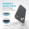 Калъф Speck iPhone 15 Presidio2 Grip, Charcoal Grey/Cool Bronze