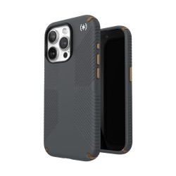 Калъф Speck iPhone 15 Pro Presidio2 Grip, Charcoal Grey/Cool
