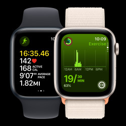 Часовник Apple Watch SE2 v2 GPS 44mm Silver Alu Case w Storm