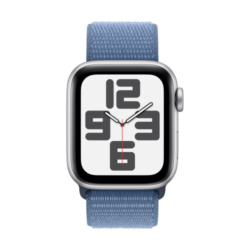 Часовник Apple Watch SE2 v2 GPS 40mm Silver Alu Case w Winter Blue Sport Loop