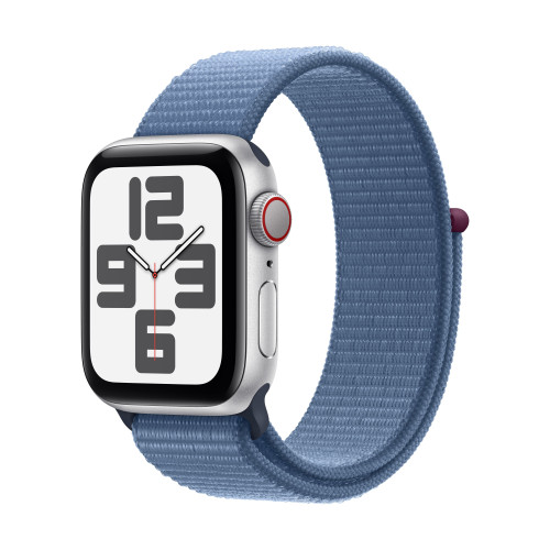 Часовник Apple Watch SE2 v2 Cellular 40mm Silver Alu Case w Winter Blue Sport Loop
