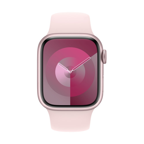 Часовник Apple Watch S9 GPS 41mm Pink Alu Case w Light Pink Sport Band - S/M