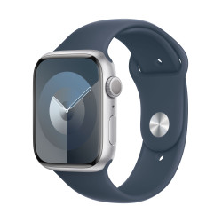 Часовник Apple Watch S9 GPS 45mm Silver Alu Case w Storm Blue