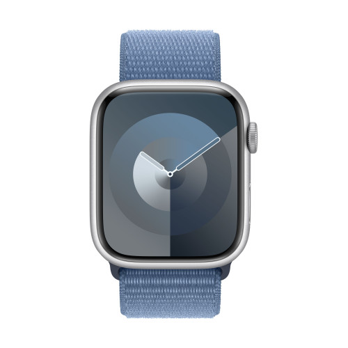 Часовник Apple Watch S9 GPS 45mm Silver Alu Case w Winter Blue Sport Loop