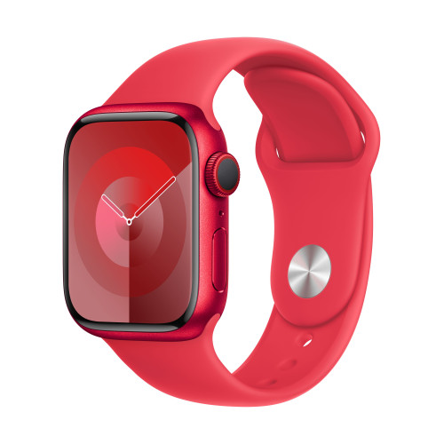 Часовник Apple Watch S9 Cellular GPS 41mm (PRODUCT) RED Alu Case w RED Sport Band - S/M