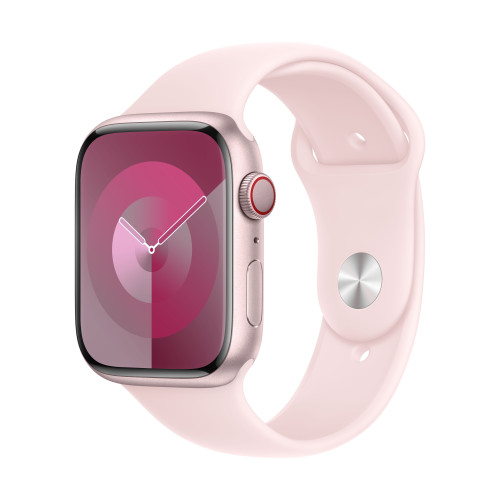 Часовник Apple Watch S9 Cellular 45mm Pink Alu Case w Light Pink Sport Band - S/M