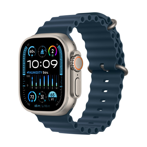 Часовник Apple Watch Ultra2 Cellular, 49mm Titanium Case w Blue Ocean Band
