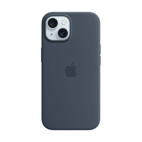 Силиконов калъф Apple iPhone 15 Silicone Case with MagSafe, Storm Blue