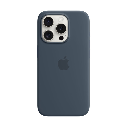 Силиконов калъф Apple iPhone 15 Pro Silicone Case with MagSafe, Storm Blue