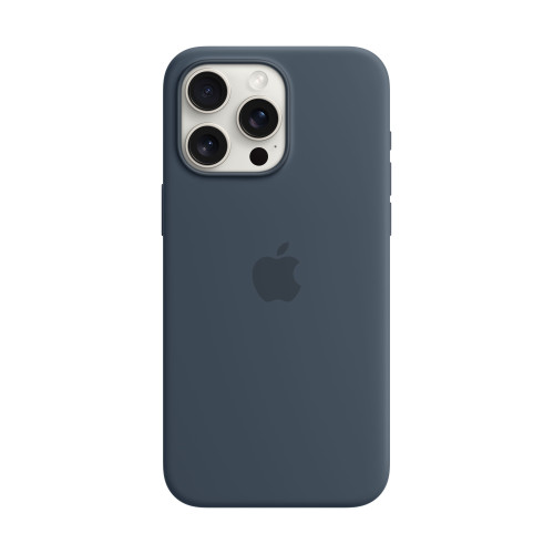 Силиконов калъф Apple iPhone 15 Pro Max Silicone Case with MagSafe, Storm Blue