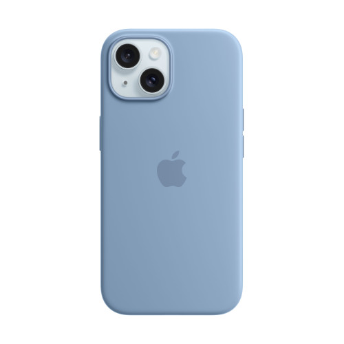 Силиконов калъф Apple iPhone 15 Silicone Case with MagSafe, Winter Blue
