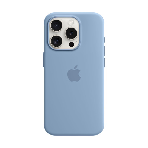 Силиконов калъф Apple iPhone 15 Pro Silicone Case with MagSafe, Winter Blue