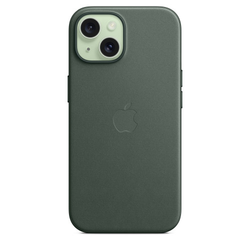 Текстилен калъф Apple iPhone 15 FineWoven Case w MagSafe, Evergreen