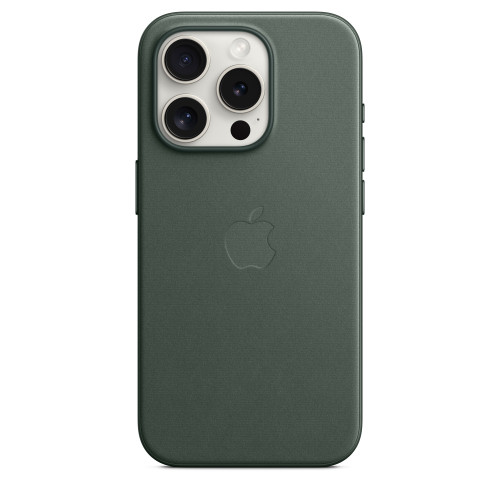 Текстилен калъф Apple iPhone 15 Pro FineWoven Case w MagSafe, Evergreen