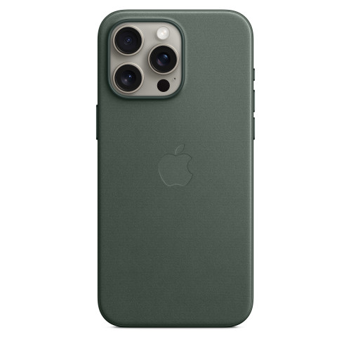 Текстилен калъф Apple iPhone 15 Pro Max FineWoven Case w MagSafe, Evergreen