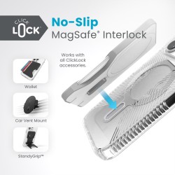 Калъф Speck Presidio Perfect-Clear Grip, за iPhone 15 Pro
