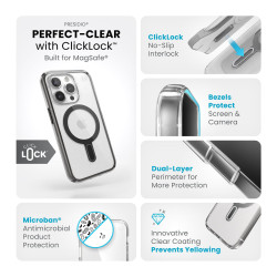 Kалъф Presidio Perfect-Clear MagSafe With Click&Lock iPhone 15