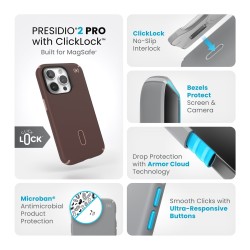 Калъф Калъф Speck Presidio Presidio2 Pro, за iPhone 15 Pro