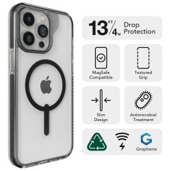 Калъф ZAGG Santa Cruz Snap Apple iPhone 15 Pro Max SMPro, Black