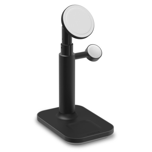 Зарядно устройство Mophie 3-in-1 extendable stand with MagSafe, Black